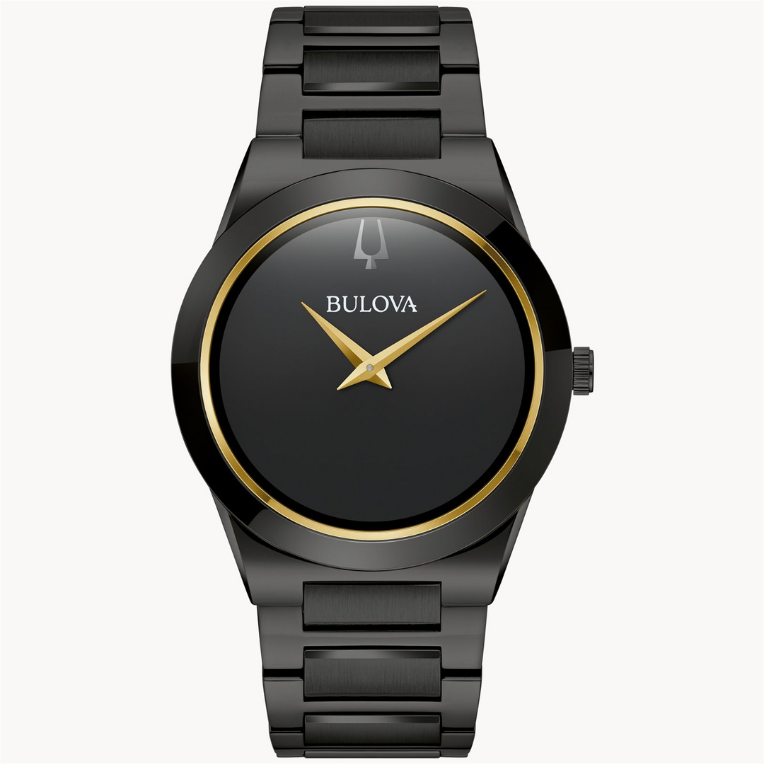 BULOVA Men's Stainless Steel Quartz Dress Watch with Black Dial
Colle