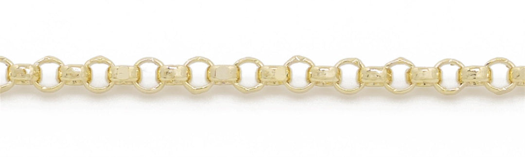 10K Yellow Gold Rolo Chain 
Length: 18"- 20"