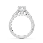 Load image into Gallery viewer, White Gold Side Stones Diamond Engagement Ring Semi-Mount
Fits Centre
