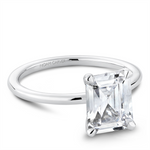 Load image into Gallery viewer, White Gold Solitaire Diamond Engagement Ring Semi-Mount
Fits Centre: