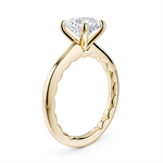 Load image into Gallery viewer, Yellow Gold Solitaire Diamond Engagement Ring Semi-Mount
Fits Centre: