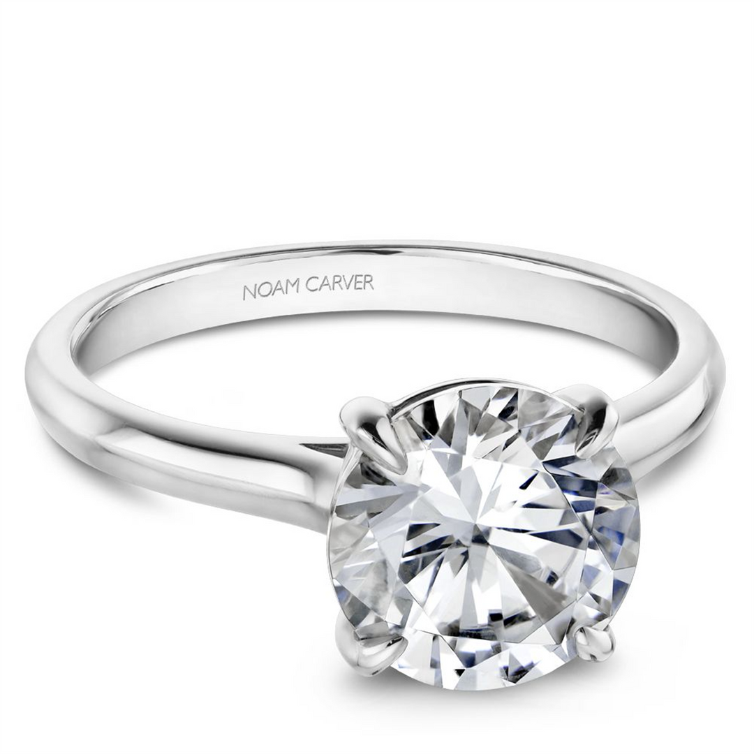 White Gold Solitaire Engagement Ring Mount
Fits Centre: 2.00ct Round