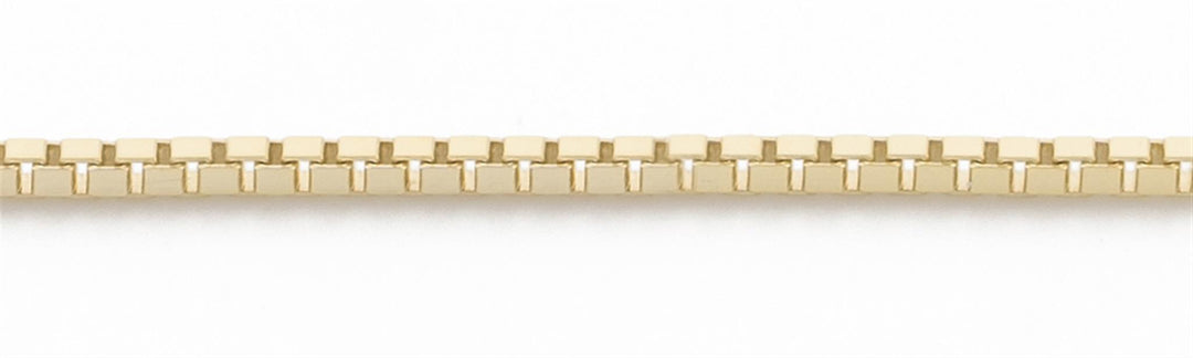 10K Yellow Gold Box Chain 
Length: 18"- 20"