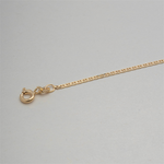 Load image into Gallery viewer, 10K Yellow Gold Solid Flat Marine Chain 
Length: 16" + 2"
Width: 1.5