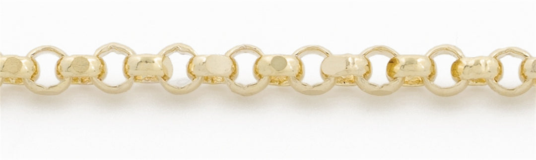 10K Yellow Gold Solid Rolo Chain - lobster clasp upgraded
Length: 18"