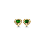 Load image into Gallery viewer, Kid&#39;s 14K Yellow Gold Heart Stud Earrings
Collection: Lovies
