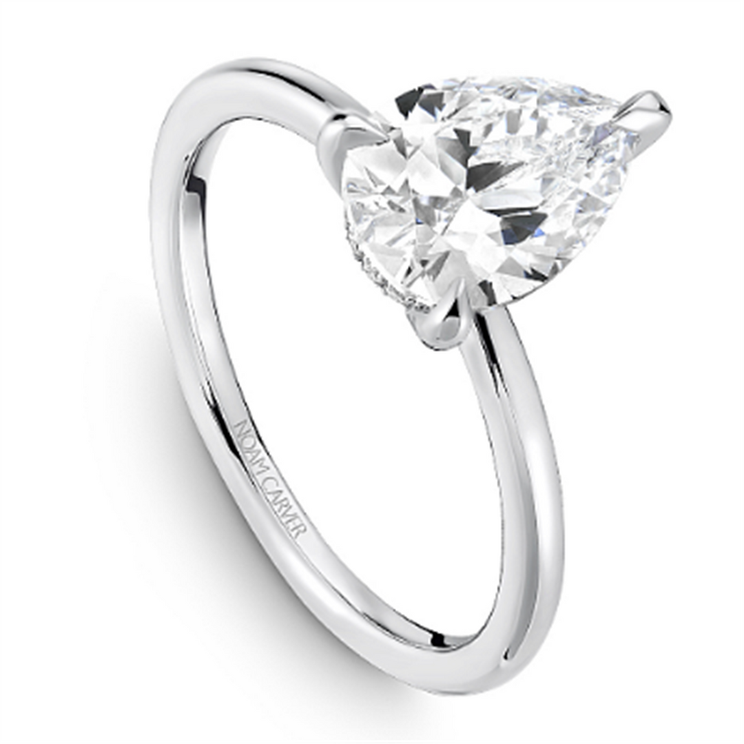 White Gold Solitaire Diamond Semi-Mount