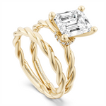 Load image into Gallery viewer, Yellow Gold Solitaire Diamond Engagement Ring Semi-Mount
Fits Centre: