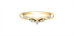 Load image into Gallery viewer, Lady&#39;s 10K Yellow Gold Tiara Diamonds Band
Diamond Shape: Round
