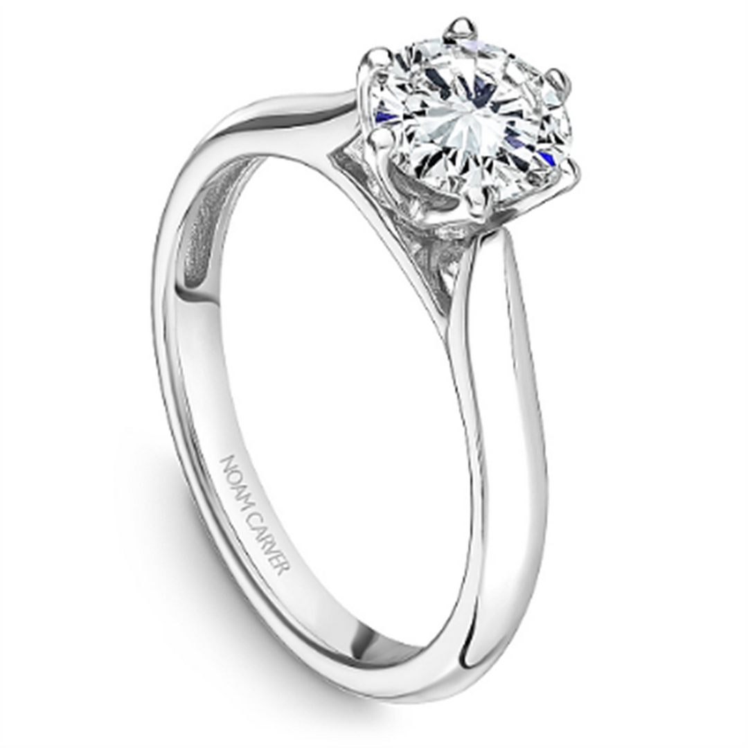 White Gold Solitaire Diamond Semi-Mount