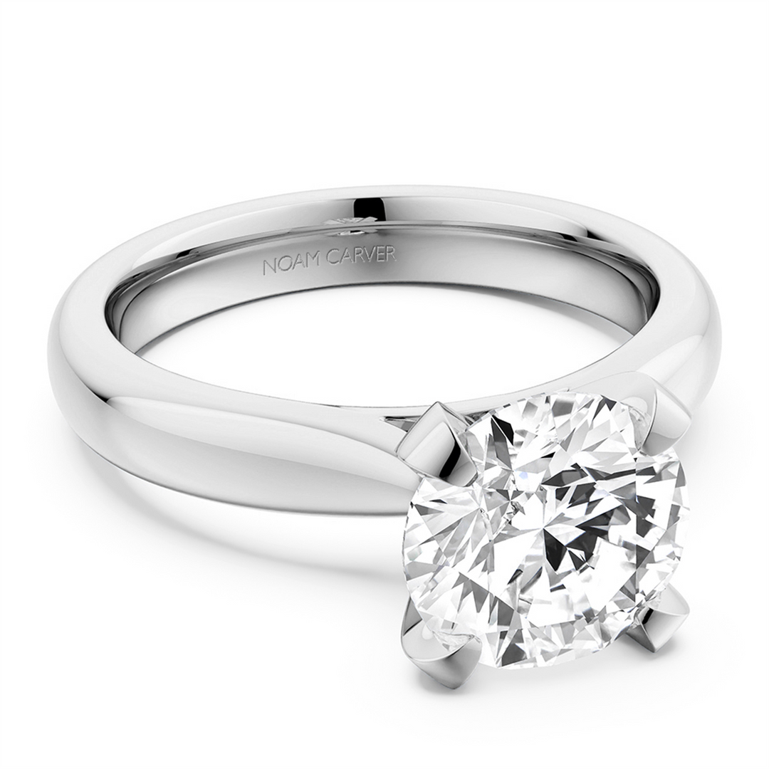 White Gold Solitaire Engagement Ring Mount
Fits Centre: 2.00ct Round