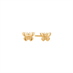 Load image into Gallery viewer, 10K Yellow Gold Butterfly Stud Earrings 
 
Dimensions: 6.5mm x 4.5mm