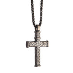 Load image into Gallery viewer, Black Stainless Steel Cross Necklace
