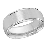 Load image into Gallery viewer, Men&#39;s 10K White Gold Domed Band with Satin Finish
