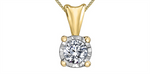 Load image into Gallery viewer, 10K Yellow &amp; White Gold Diamond Pendant Necklace

PENDANT
Total Dia