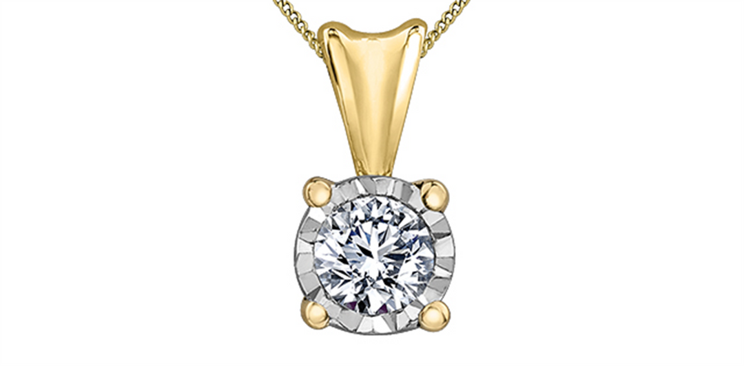 10K Yellow & White Gold Diamond Pendant Necklace

PENDANT
Total Dia
