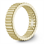 Load image into Gallery viewer, Men's Yellow Gold Carved Band with Polished Finish 
Top Width: 6.5 mm