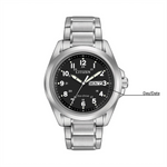 Load image into Gallery viewer, CITIZEN Men&#39;s Stainless Steel Eco-Drive Dress Watch with Black Dial
