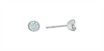 Load image into Gallery viewer, 10K White Gold Bezel Set Round Lab Diamonds Stud Earrings
Total Diamo
