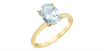 Load image into Gallery viewer, 14K Yellow Gold Hidden Halo Oval Lab Diamond Engagement Ring
Centre S
