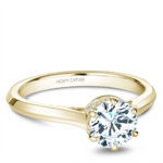 Load image into Gallery viewer, Yellow Gold Hidden Halo Diamond Semi-Mount
