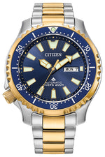 Load image into Gallery viewer, CITIZEN Men&#39;s Stainless Steel Automatic Divers Watch with Blue Dial
