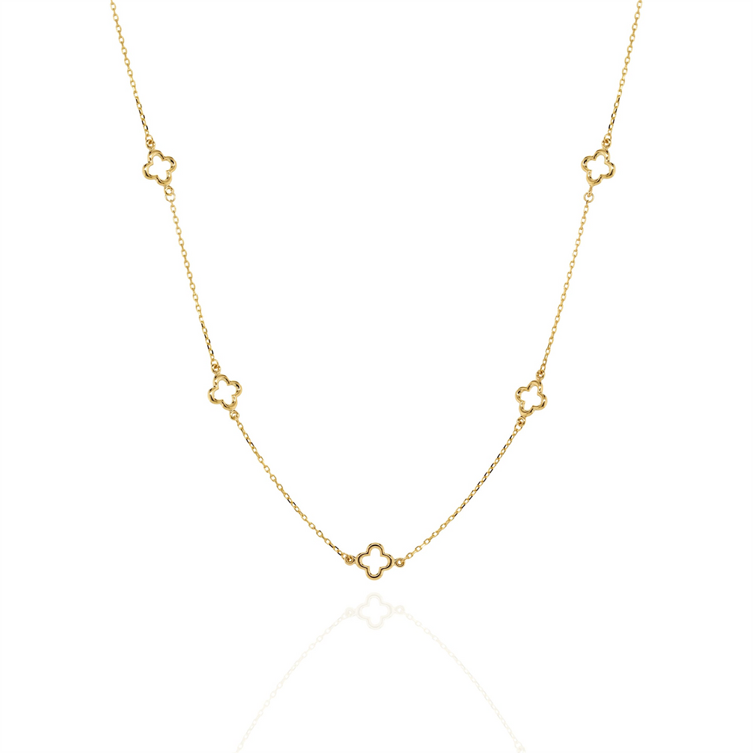 10K Yellow Gold Clover Polished Pendant Necklace

PENDANT
Dimension