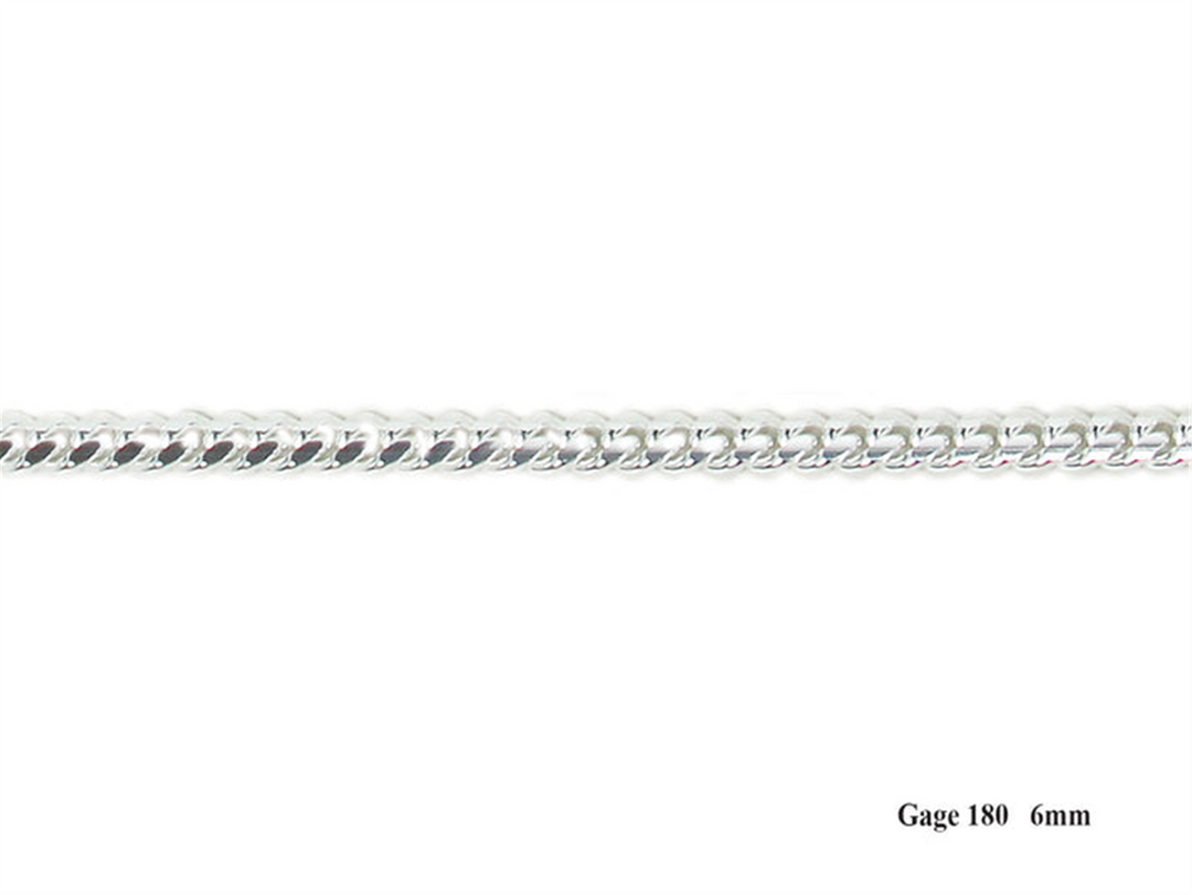 Sterling Silver Miami Cuban Bracelet 
Top Width: 6mm
Length: 8"