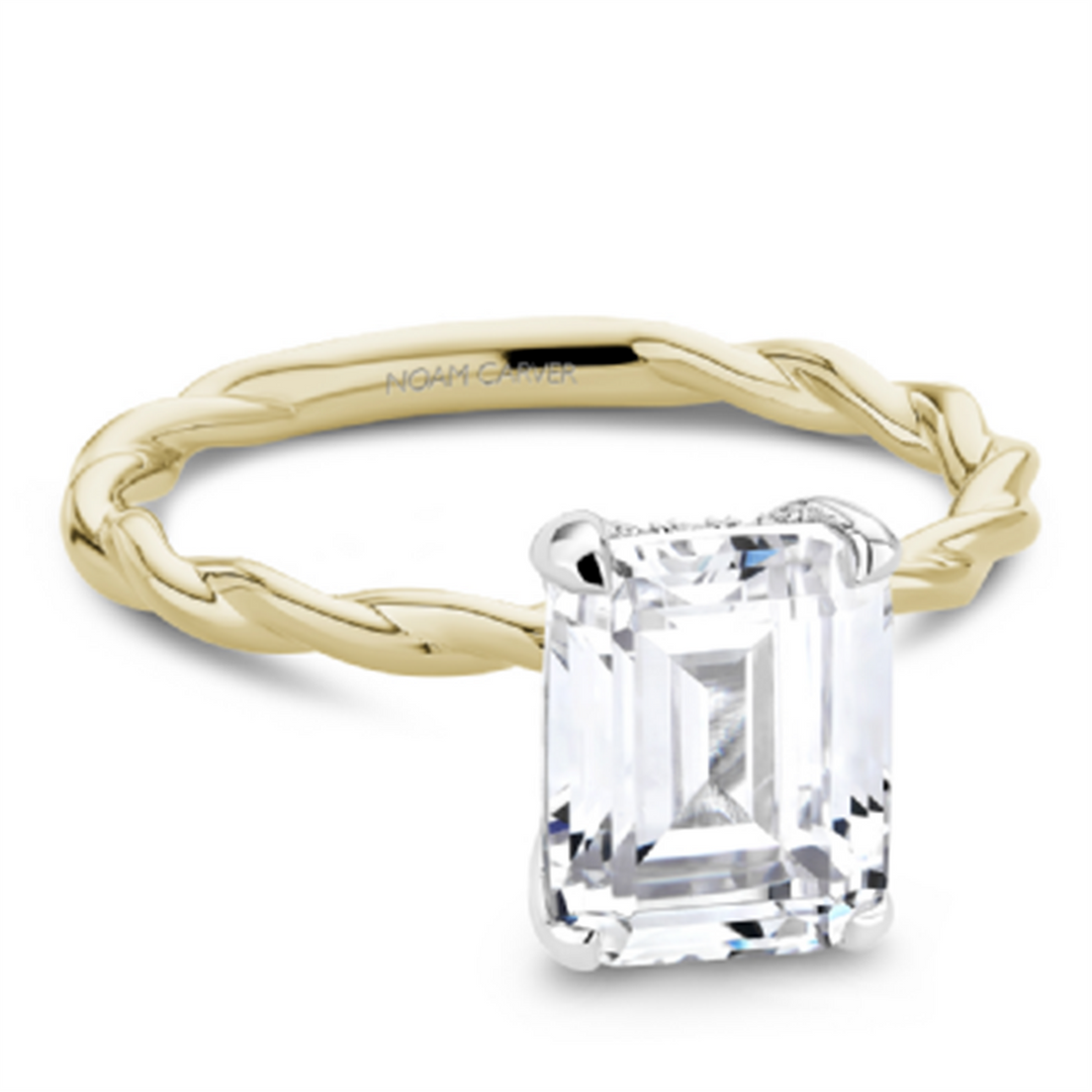 Yellow Gold Solitaire Diamond Semi-Mount