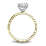 Load image into Gallery viewer, Yellow &amp; White Gold Hidden Halo Diamond Engagement Ring Semi-Mount
Fi
