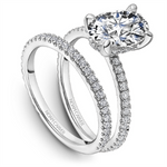 Load image into Gallery viewer, White Gold Side Stones Diamond Semi-Mount