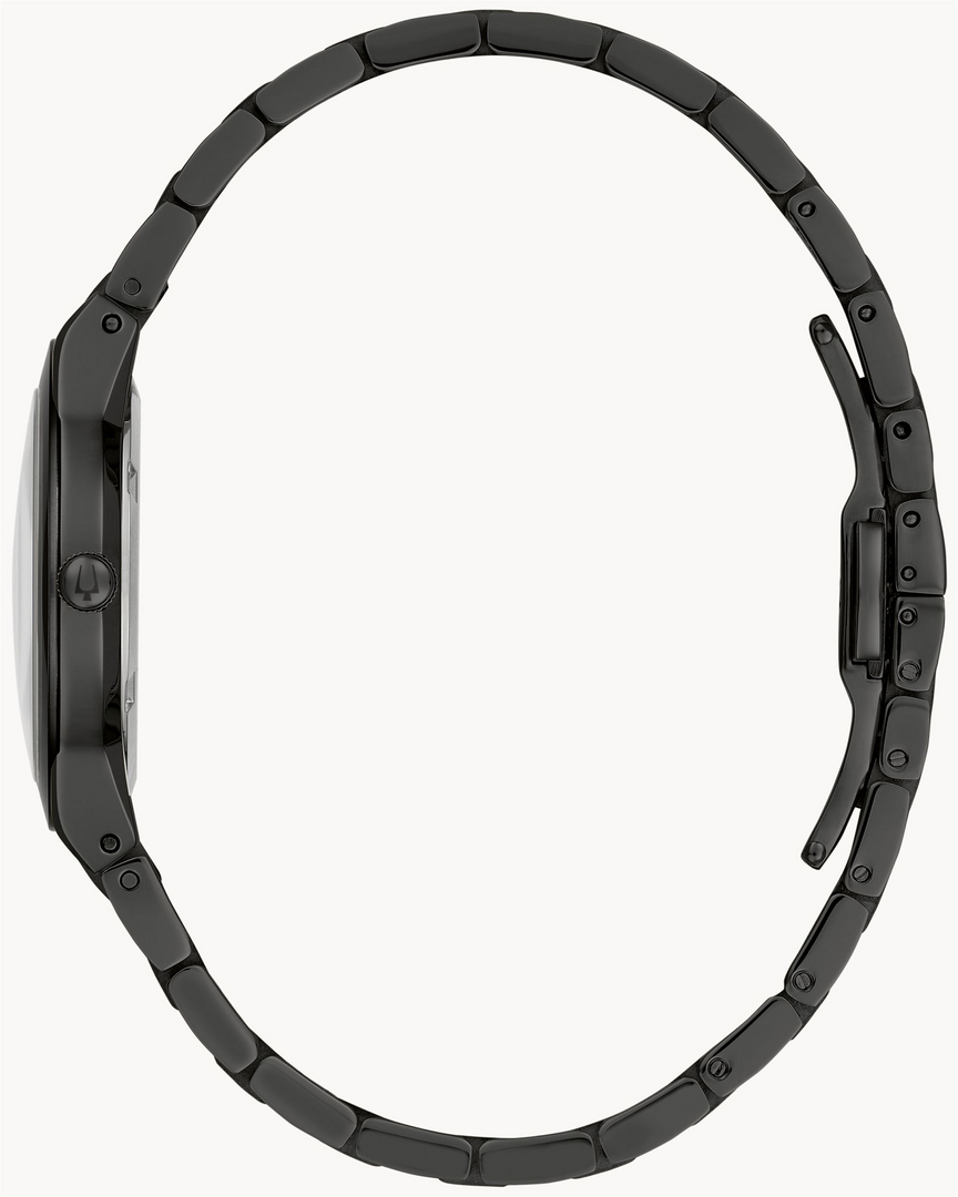 BULOVA Lady's Stainless Steel Quartz Dress Watch with Black Dial
Coll