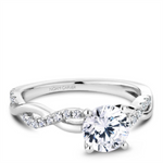 Load image into Gallery viewer, White Gold Intertwined Diamond Semi-Mount