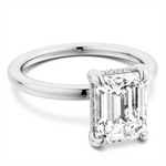 Load image into Gallery viewer, White Gold Hidden Halo Diamond Engagement Ring Semi-Mount
Fits Centre