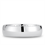 Load image into Gallery viewer, Men's White Gold Domed Band with Polished Finish