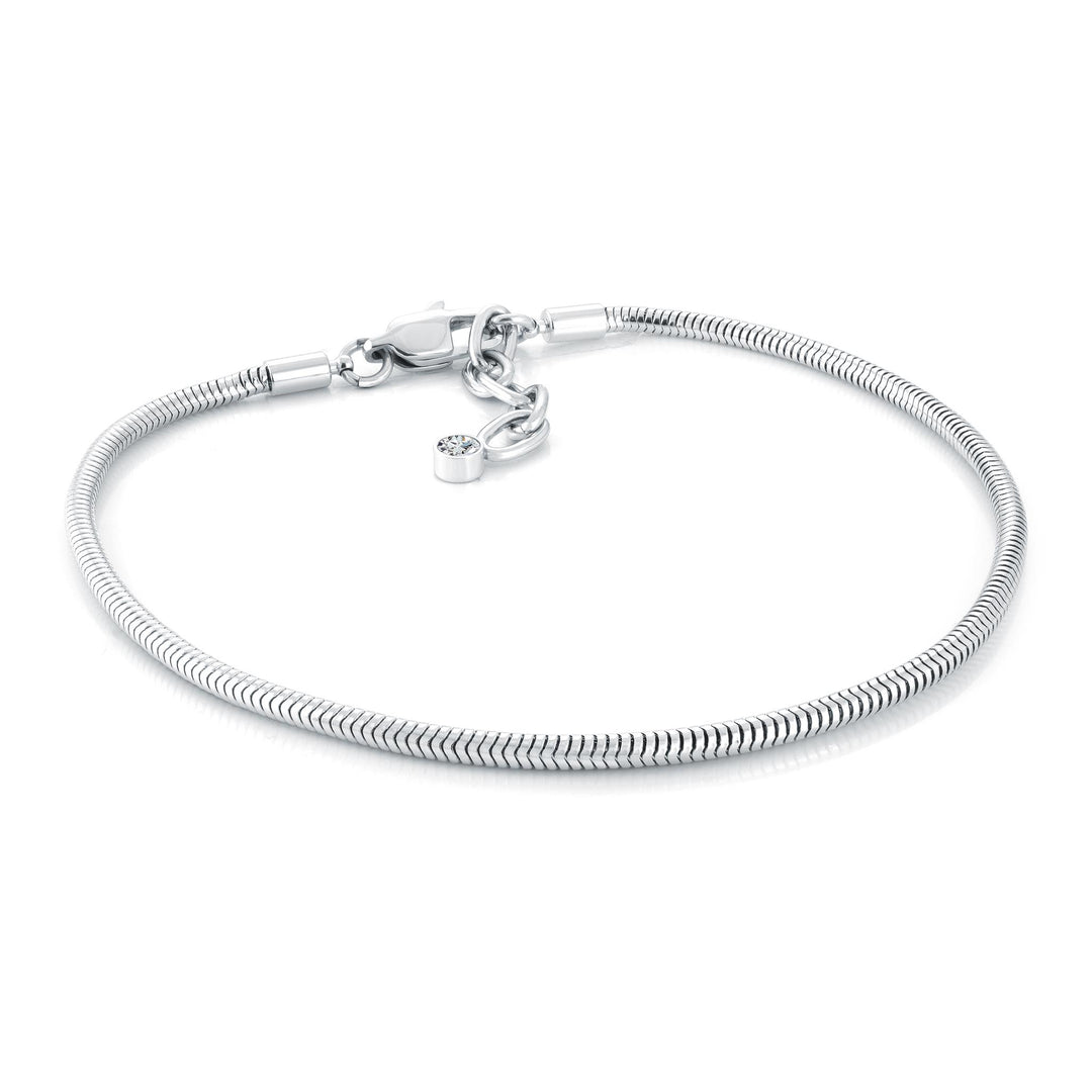 Stainless Steel Snake Anklet 
Length: 9" + 1"
Width: 2.6mm
Finish: