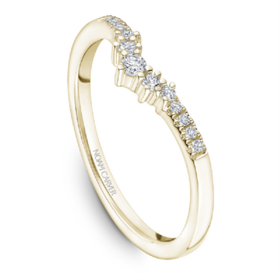 Lady's Yellow Gold Tiara Diamonds Band
Diamond Shape: Round