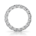 Load image into Gallery viewer, Lady&#39;s White Gold Prong Set Eternity Lab Diamonds Band
Diamond Shape: Round
