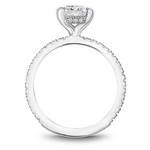 Load image into Gallery viewer, White Gold Side Stones Diamond Semi-Mount
