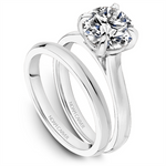 Load image into Gallery viewer, White Gold Solitaire Engagement Ring Mount
Fits Centre: 2.00ct Round