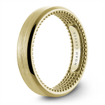 Load image into Gallery viewer, Men's Yellow Gold Bevel Band with Satin Finish