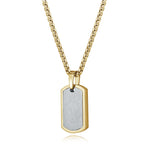 Load image into Gallery viewer, Multi-Finish Two-Tone Stainless Steel Dog Tag Necklace
