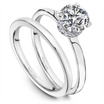 Load image into Gallery viewer, White Gold Solitaire Diamond Semi-Mount
