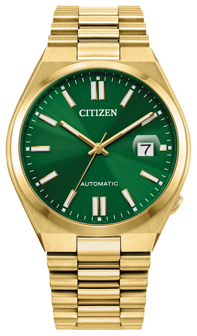 CITIZEN Men's Stainless Steel Automatic Dress Watch with Green Dial
C