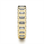 Load image into Gallery viewer, Lady&#39;s Yellow Gold Bezel Set Eternity Lab Diamonds Band
Diamond Shape: Baguette
