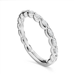 Load image into Gallery viewer, Lady&#39;s White Gold Prong Set Diamonds Band
Diamond Shape: Marquise
To
