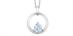 Load image into Gallery viewer, 10K White Gold Lab Diamond Open Circle Pendant Necklace

PENDANT
To
