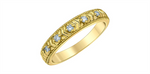 Load image into Gallery viewer, Lady's 14K Yellow Gold Vintage Lab Diamonds Band
Diamond Shape: Round