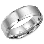 Load image into Gallery viewer, Men&#39;s Gold Bevel Band with Satin Finish
