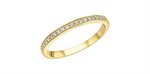 Load image into Gallery viewer, Lady&#39;s 10K Yellow Gold Bead Set Diamonds Band
Diamond Shape: Round

